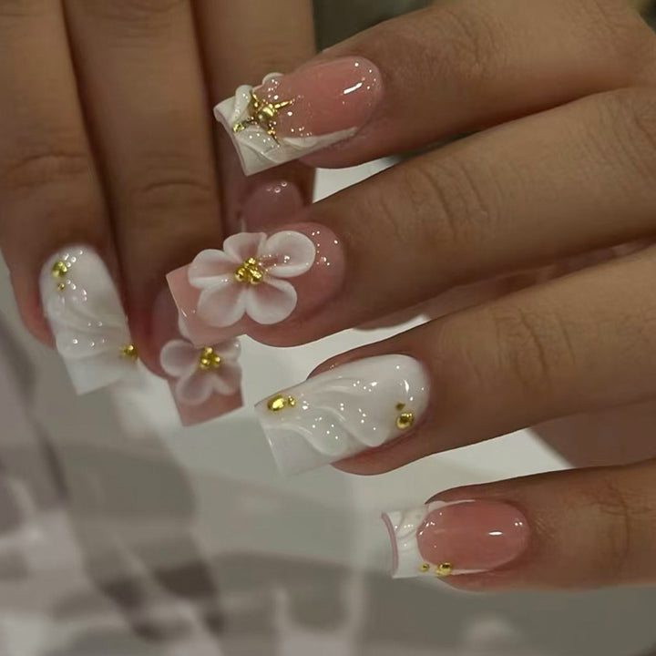 Floral-Themed 3D Nail Art Set Stornfield
