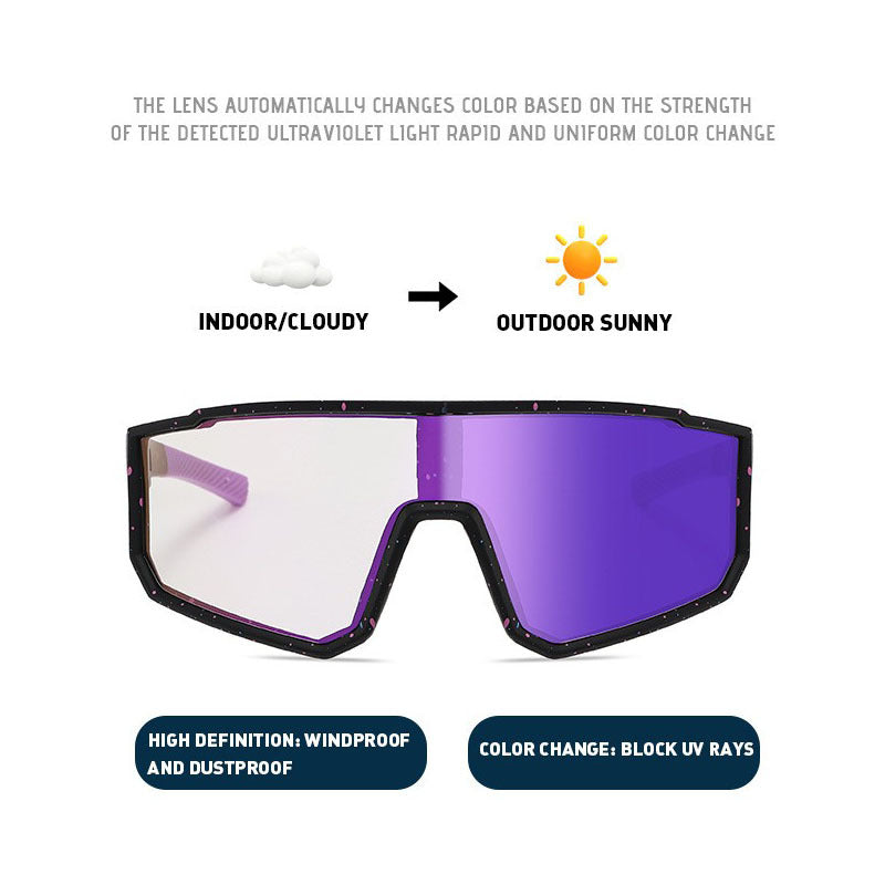 Unisex Sports Performance Sunglasses with Intelligent Light Change Stornfield