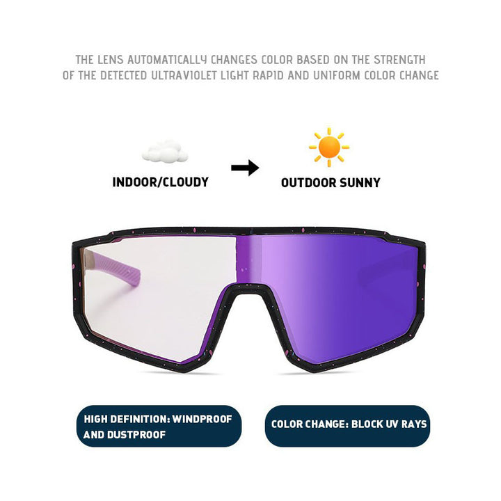 Unisex Sports Performance Sunglasses with Intelligent Light Change Stornfield