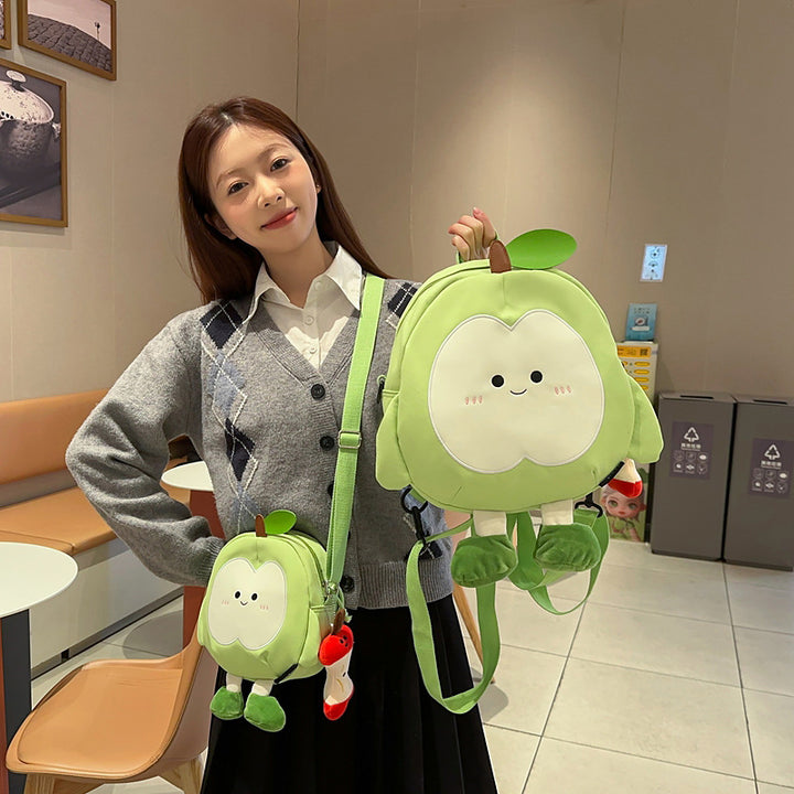 Cartoon Fruit-Themed Plush Backpack Stornfield
