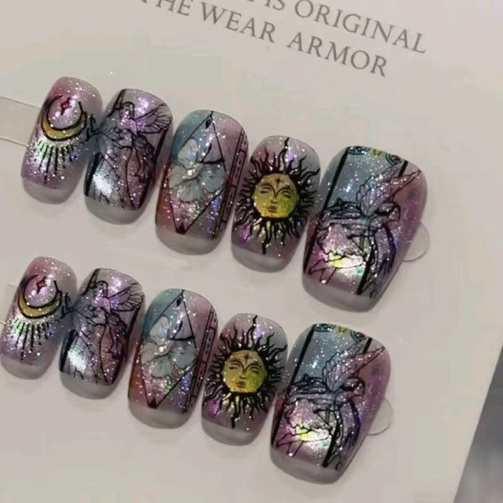 Starry Night Glitter Nail Art Set Stornfield