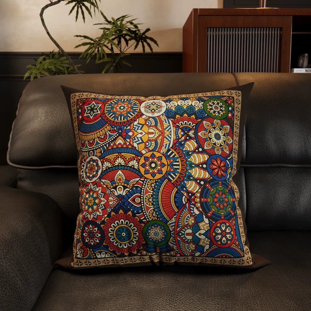 Artistic Floral Print Decorative Throw Pillow