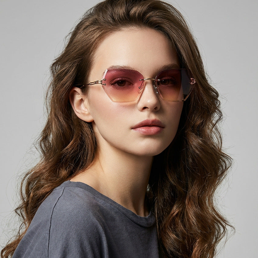 Women's modern sunglasses with stylish hexagonal frame Stornfield