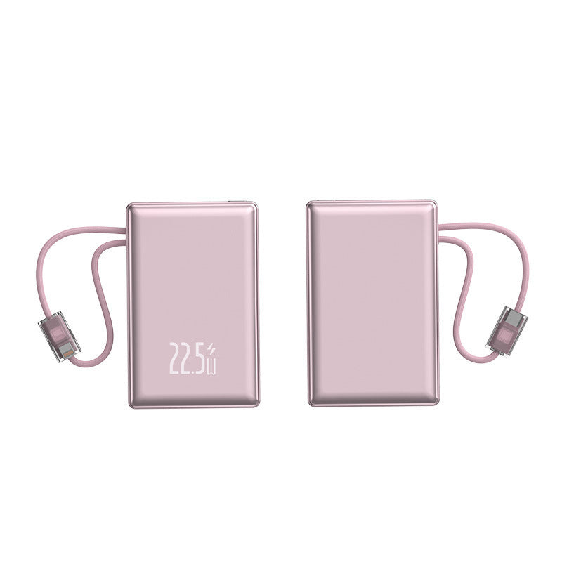 Portable power bank with fast charging function and integrated charging cable Stornfield
