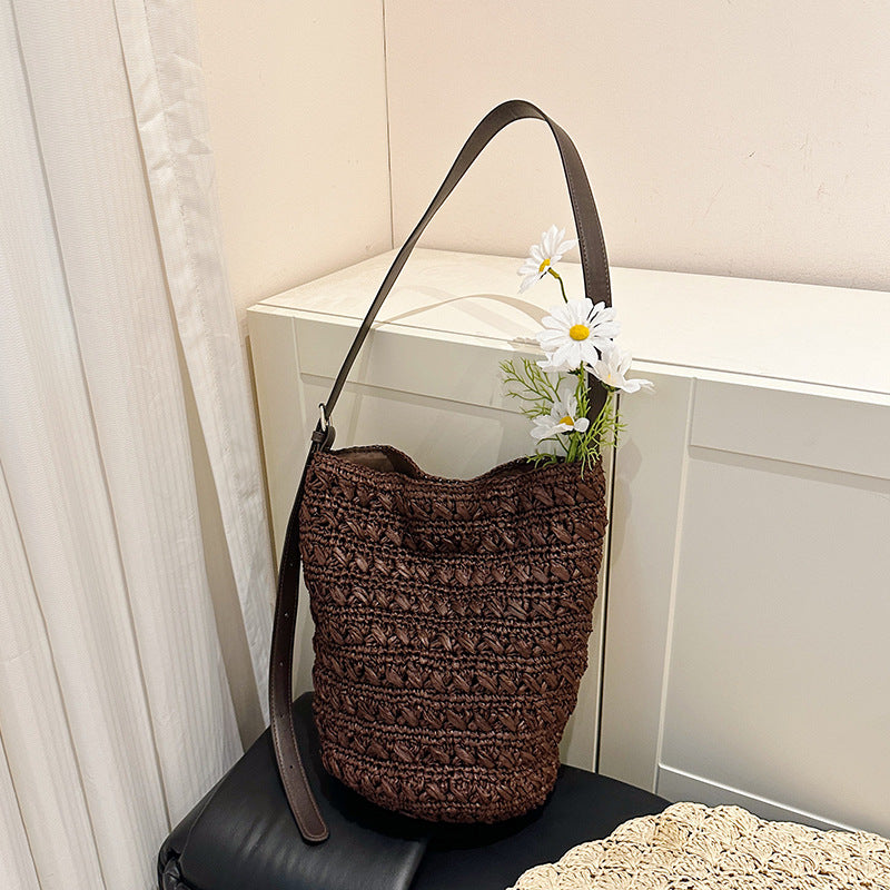 Woven Bucket Bag