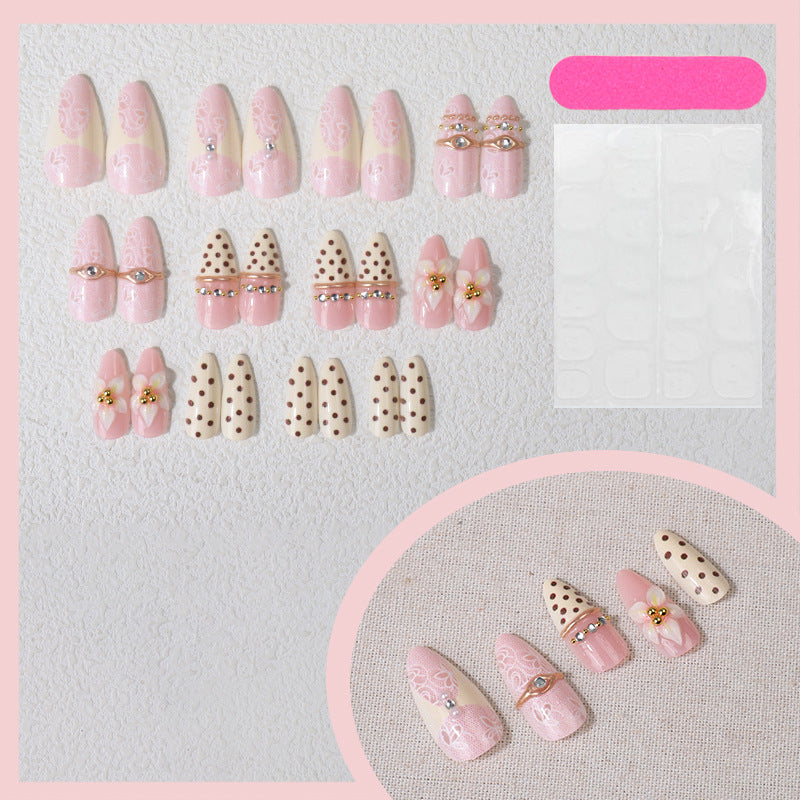 Glamorous Floral Press-On Nail Set Stornfield