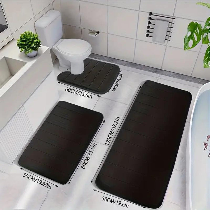 Non-Slip Bathroom Mat Set for Home Use