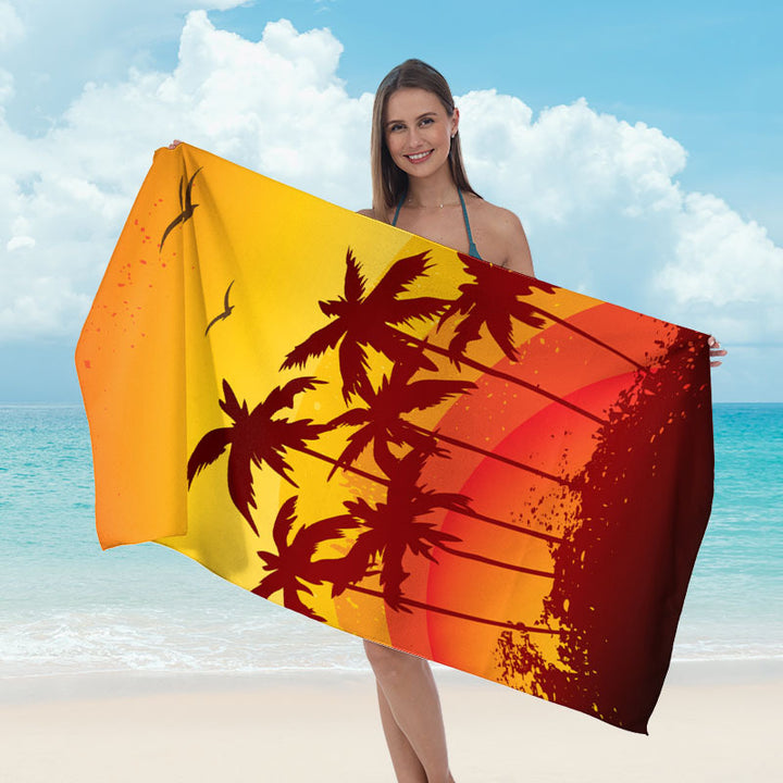 Beach towel with striking surf design Stornfield