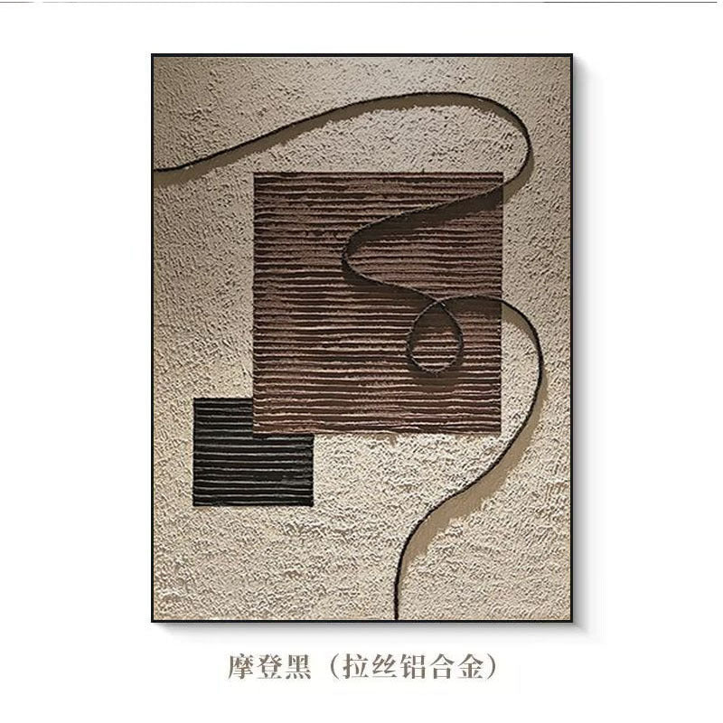 Textured Geometric Wall Canvas Art