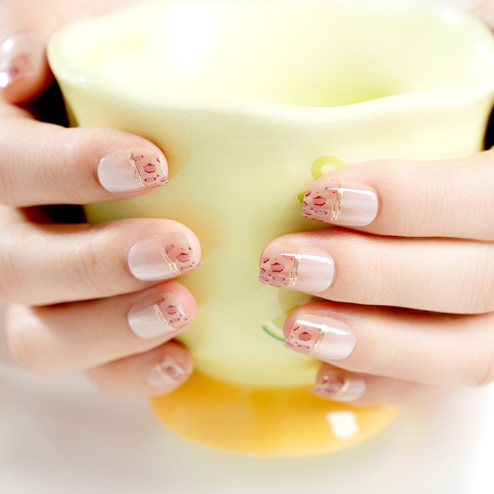 Stylish Artistic Press-On Nail Set Stornfield