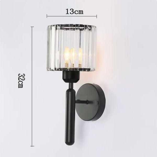 Crystal-Accented Wall Sconce