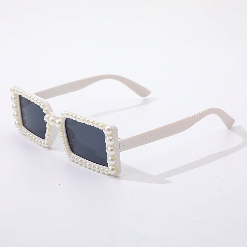 Pearl-Embellished Retro Sunglasses Stornfield