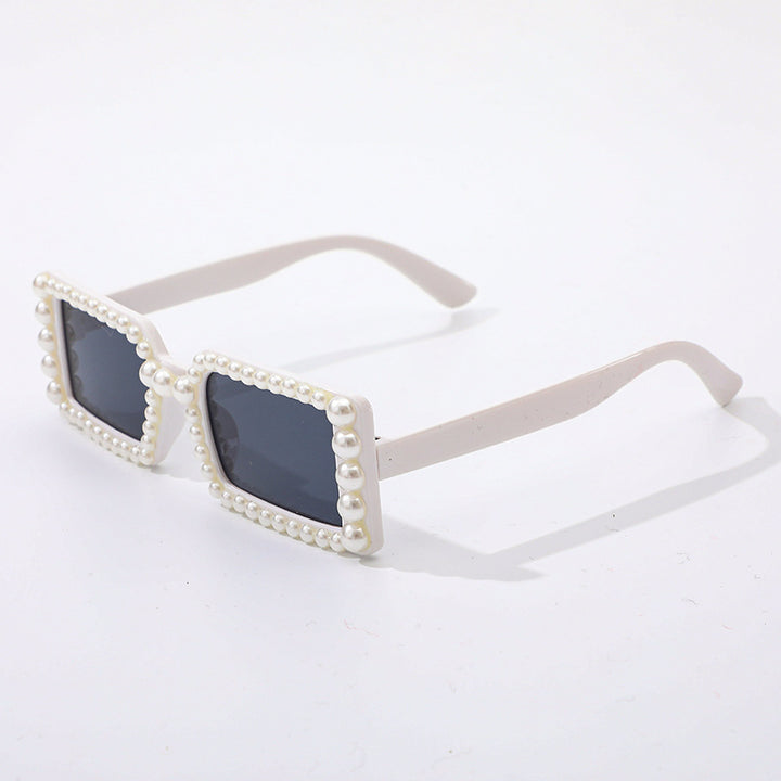Pearl-Embellished Retro Sunglasses Stornfield