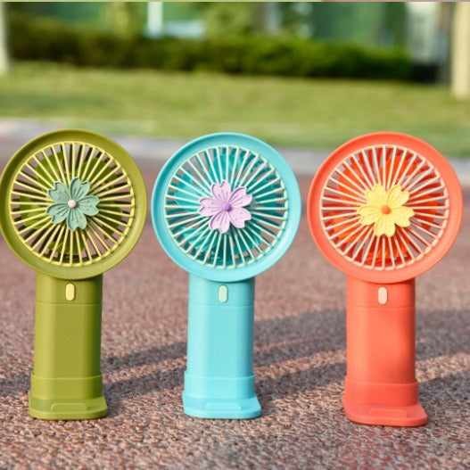 Unisex Portable Mini Hand Fan with Attractive Floral Pattern Stornfield