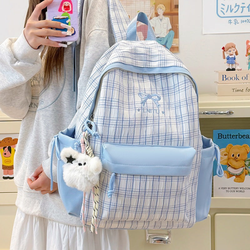 Checked Patterned Casual Backpack Stornfield