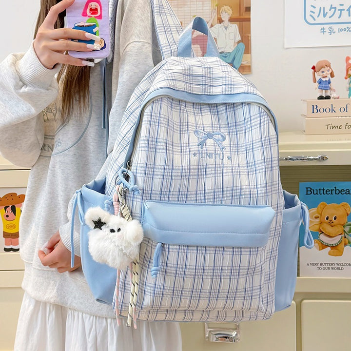 Checked Patterned Casual Backpack Stornfield