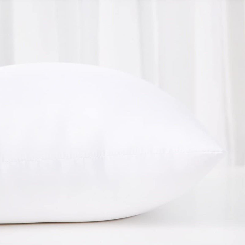 Square Plush Down-Alternative Pillow Insert Duo with Hidden Zipper and Loft Support