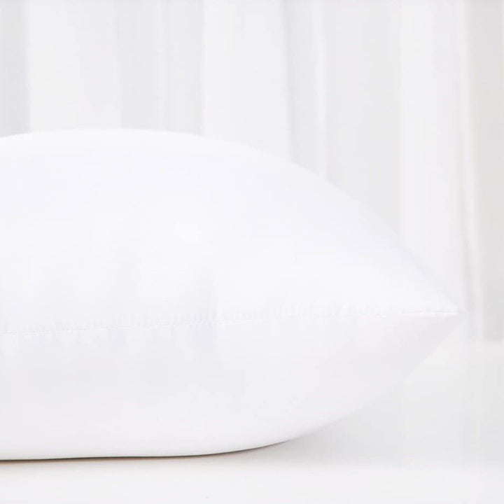 Square Plush Down-Alternative Pillow Insert Duo with Hidden Zipper and Loft Support