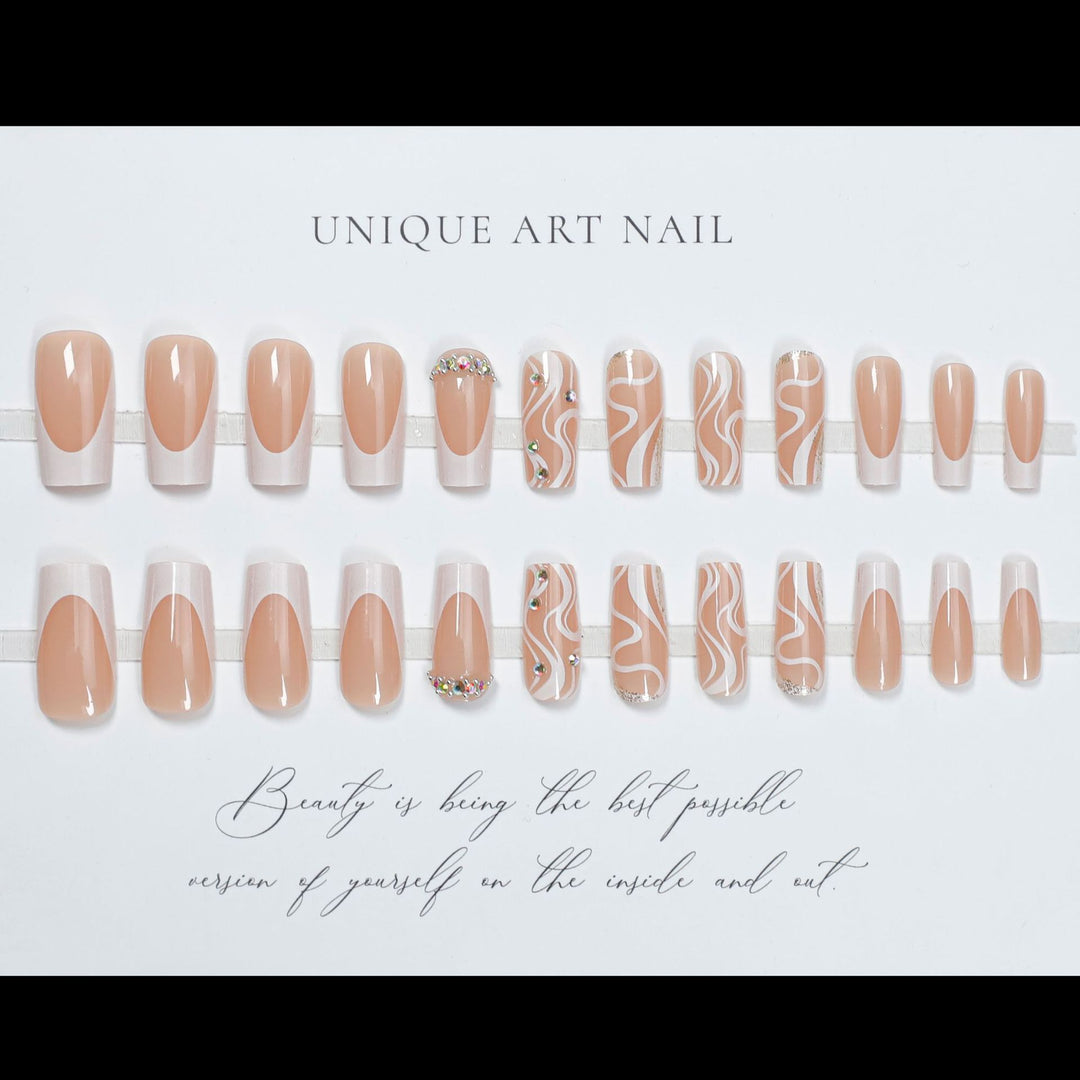 Artistic Gel Nail Tips Set Stornfield