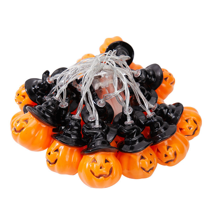 Decorative Halloween string lights with pumpkin motifs Stornfield