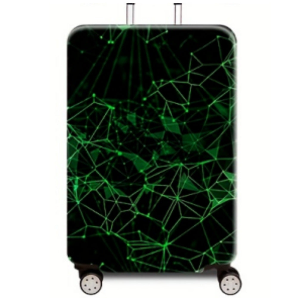 Women Hard Shell Travel Suitcase with Futuristic Network Design Stornfield