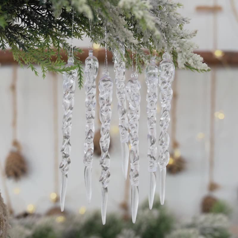 Christmas Tree Icicle Ornaments