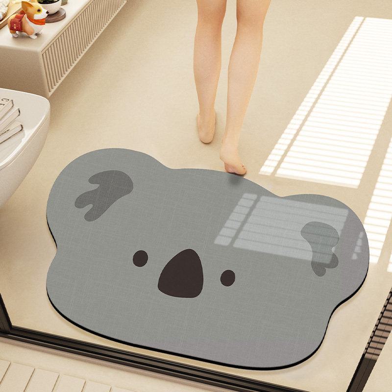 Cute Cartoon Bear Bath Mat