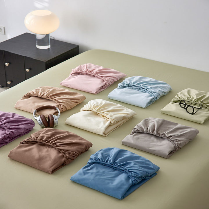 Silky Modal-Blend Deep-Pocket Fitted Sheet Set with 4-Way Stretch and Anti-Slip Elastic