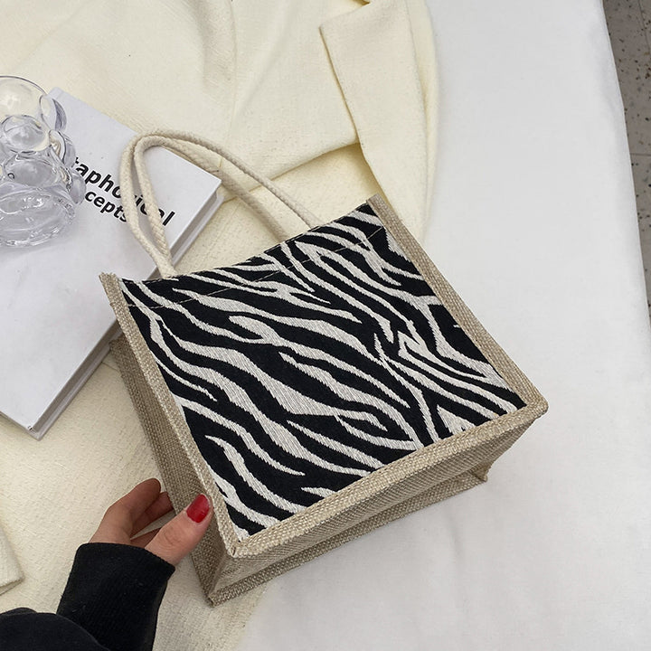 Handcrafted Houndstooth Tote Bag