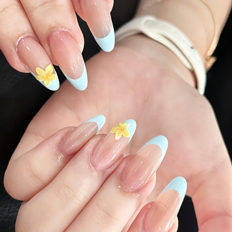 Floral-Designed Press-On Nail Set Stornfield