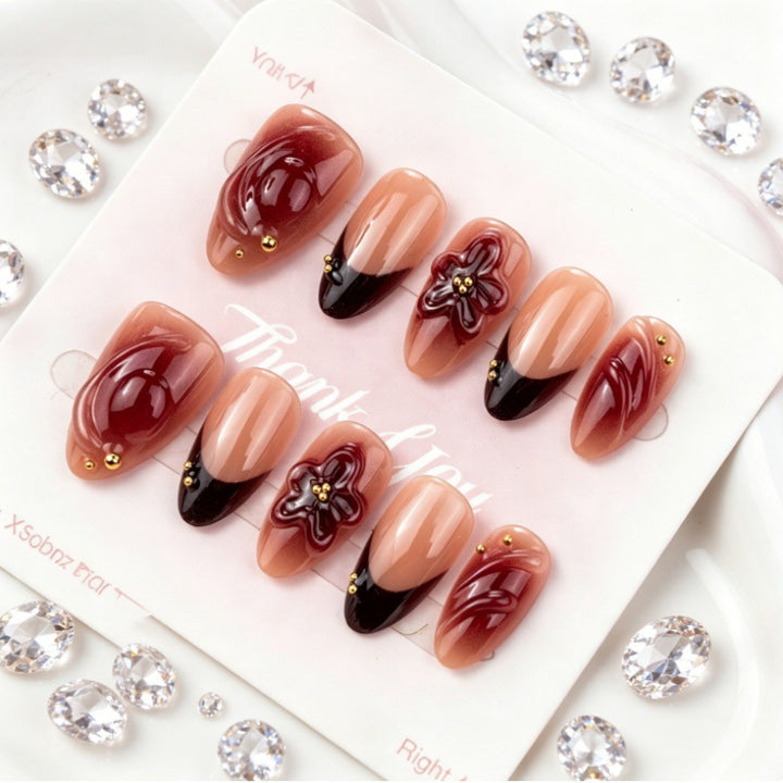 Creative Floral Design Press-On Nails Stornfield