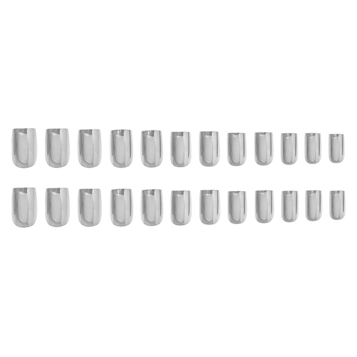 Chrome Finish Press-On Nails Stornfield