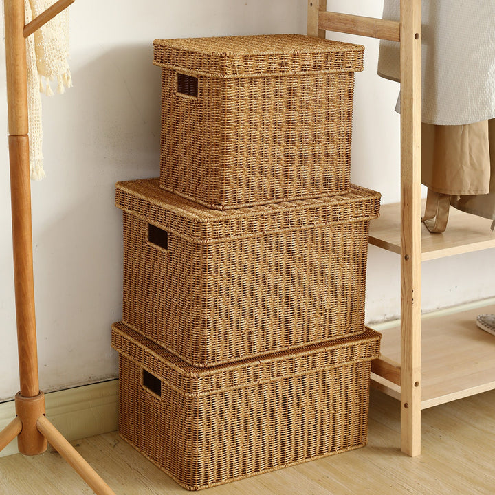 Handwoven Decorative Storage Chest Stornfield