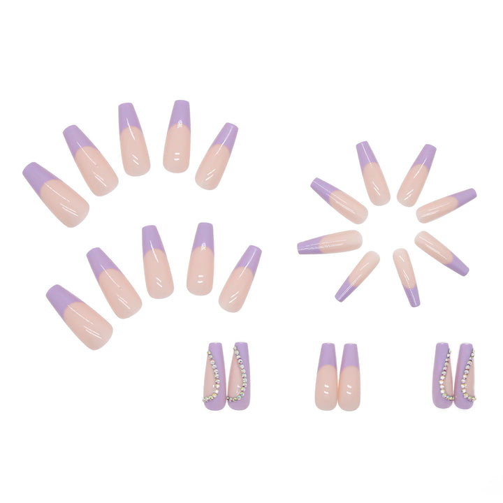 Nail art set with sparkling hearts and elegant glitter accents Stornfield