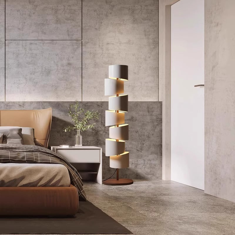 Spiraling Modern Floor Lamp