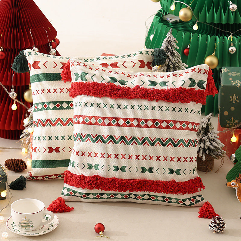 Christmas tree cuddle pillow