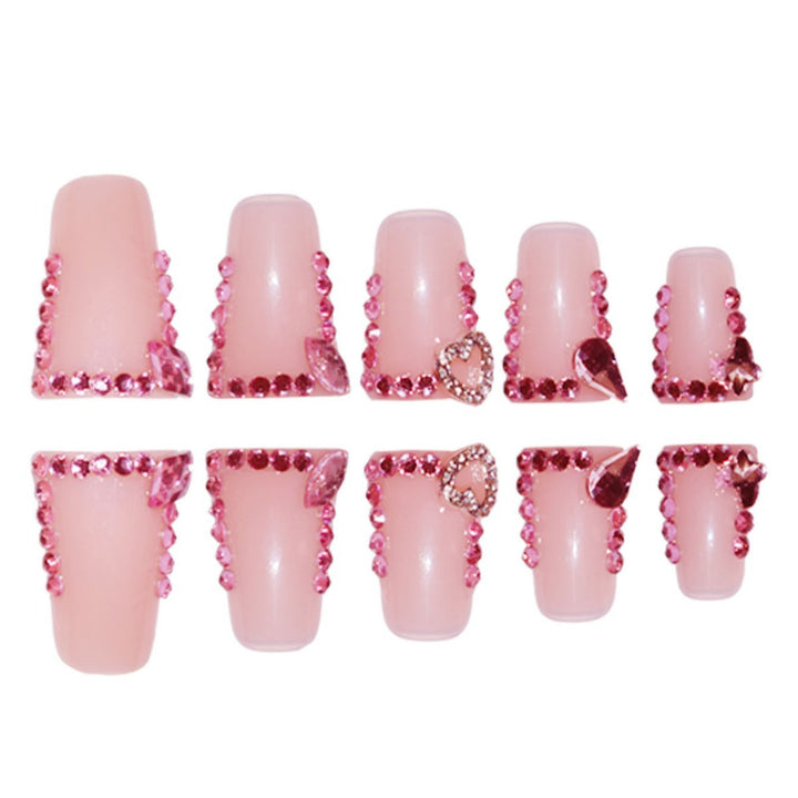 Elegant Rhinestone Embellished Press-On Nails Stornfield