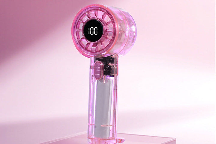 Women's Portable USB Hand Fan with Digital Control Stornfield