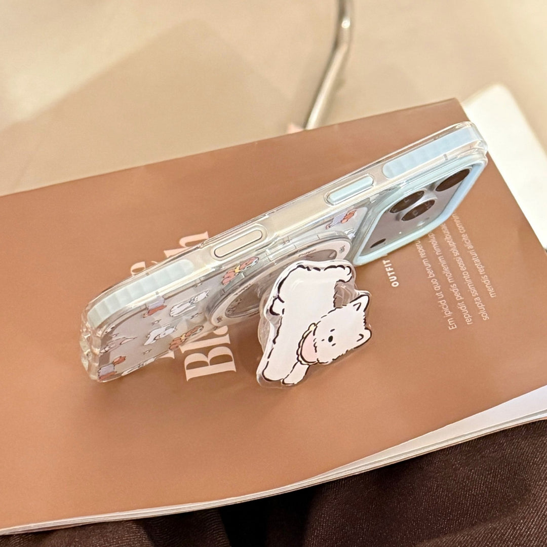 Playful smartphone finger holder in dog design Stornfield