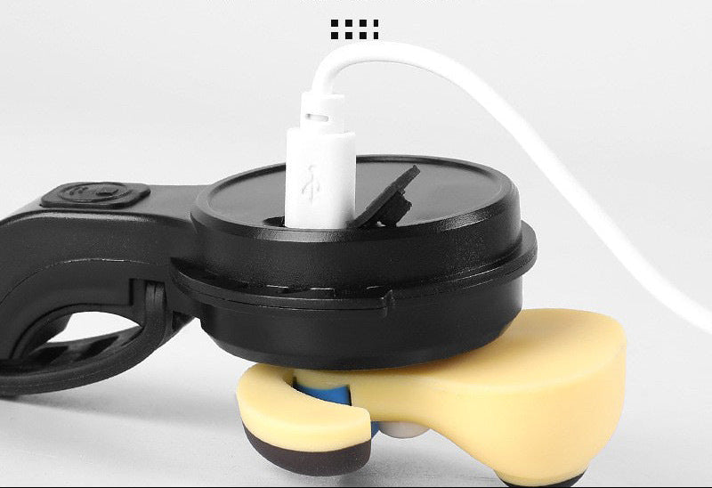 silicone cartoon dog head handlebar horn bell universal strap mount for e-bikes scooters Stornfield