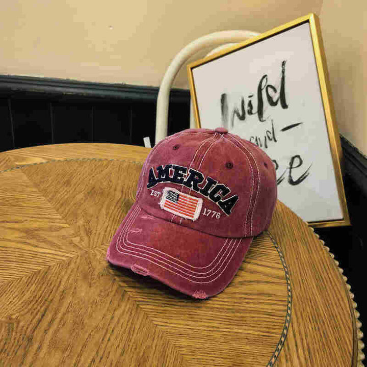 Unisex Vintage-Inspired Distressed Baseball Cap Stornfield