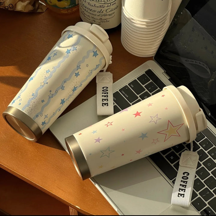 Women's insulated mug with practical carrying handle and charming Hello Kitty design Stornfield