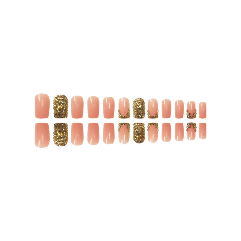 Glamorous Rhinestone Accented Press-On Nails Stornfield