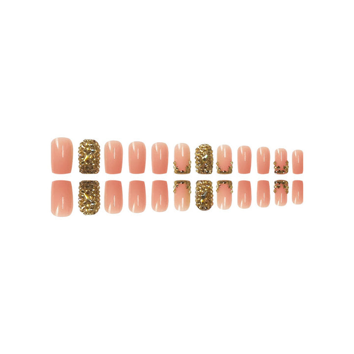 Glamorous Rhinestone Accented Press-On Nails Stornfield