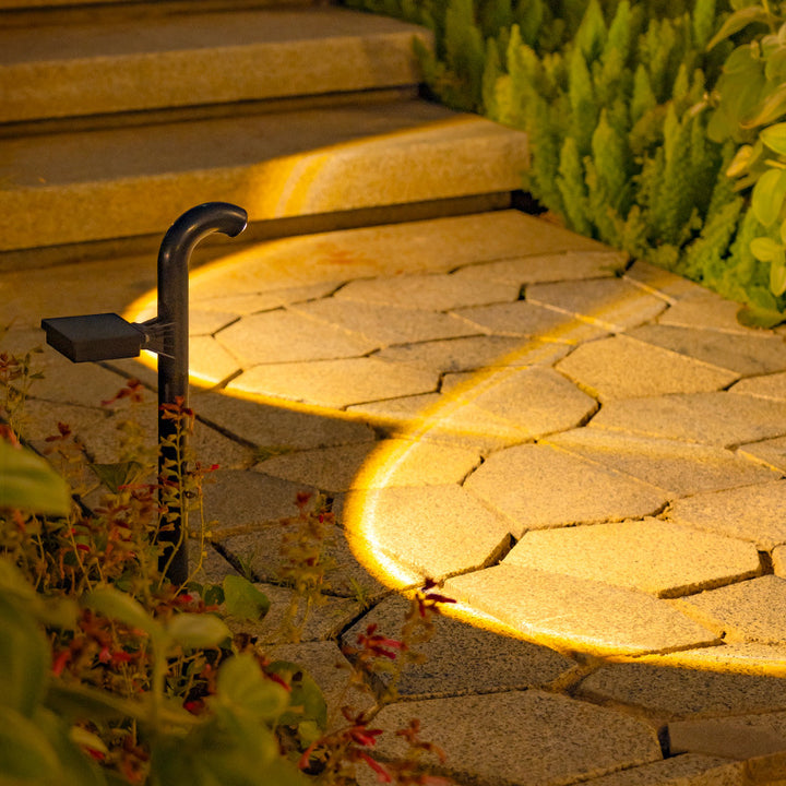 Solar Pathway Stake Lights With Ring Projection LED And High-Efficiency Solar Panel Stornfield