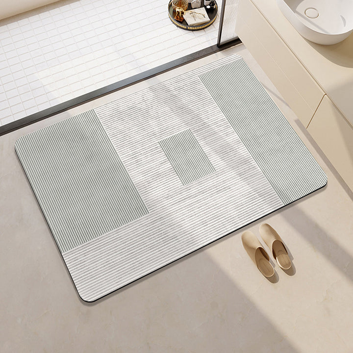 Geometric Patterned Bath Mat