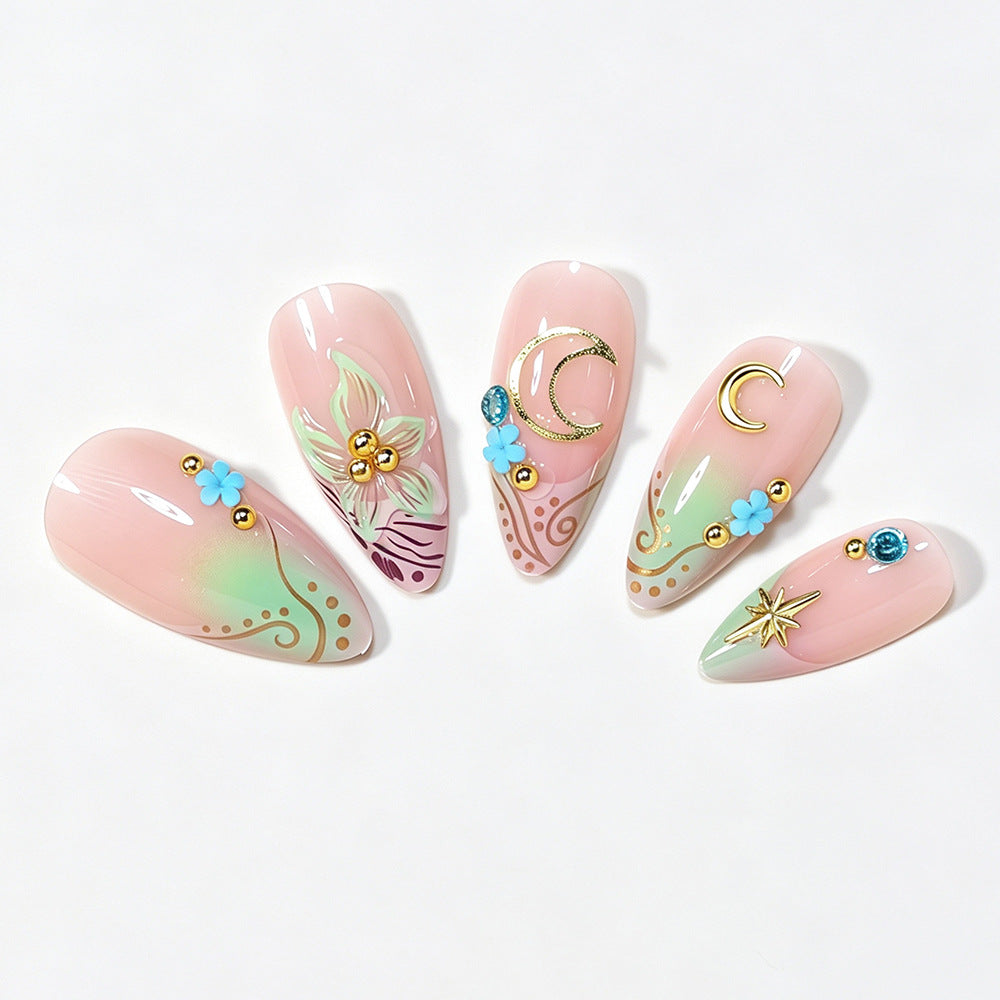 Artistic Stiletto Nail Art Design Stornfield