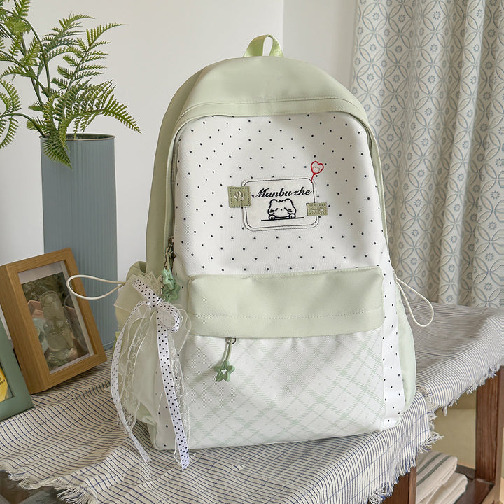 Playful Character-Embellished School Backpack Stornfield