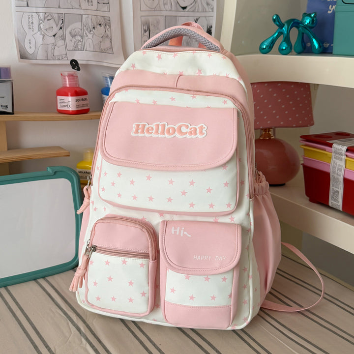 Stylish Star-Embellished Backpack Stornfield 1791205930