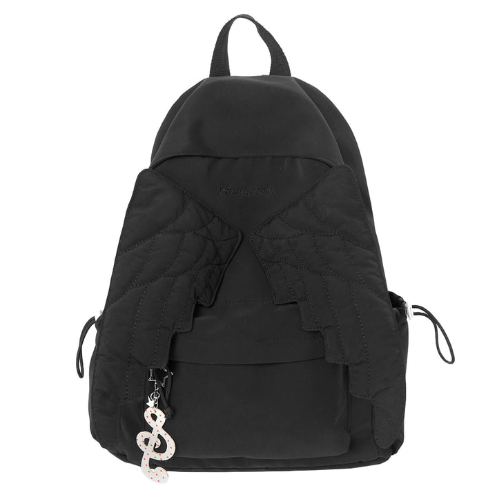 Cute Wing-Embellished Casual Backpack Stornfield